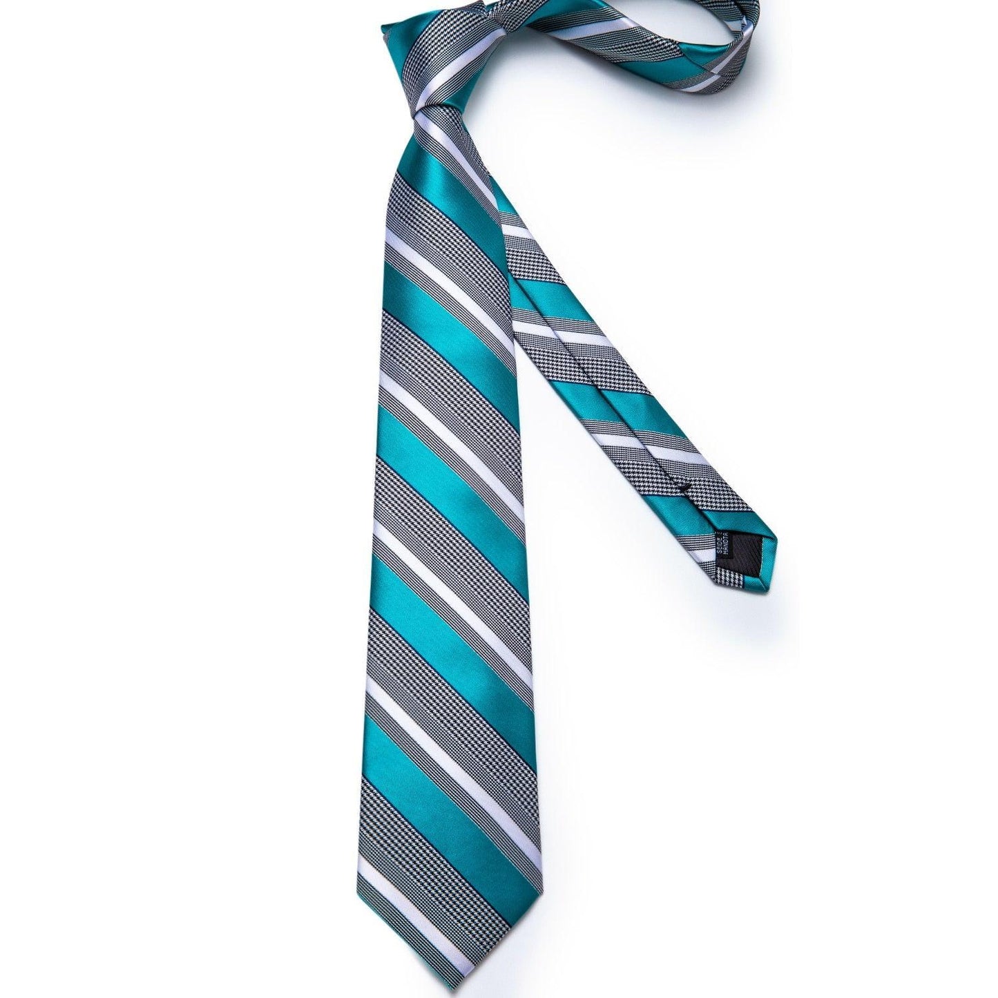 Designer Silk Necktie Hanky & Cufflink Set Groomsmen Accessories Luxurious Weddings