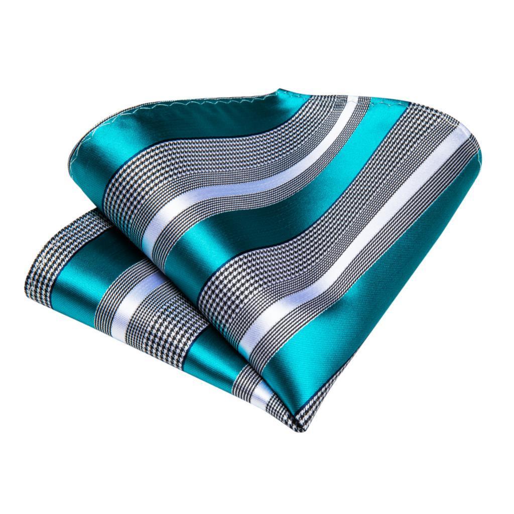 Designer Silk Necktie Hanky & Cufflink Set Groomsmen Accessories Luxurious Weddings