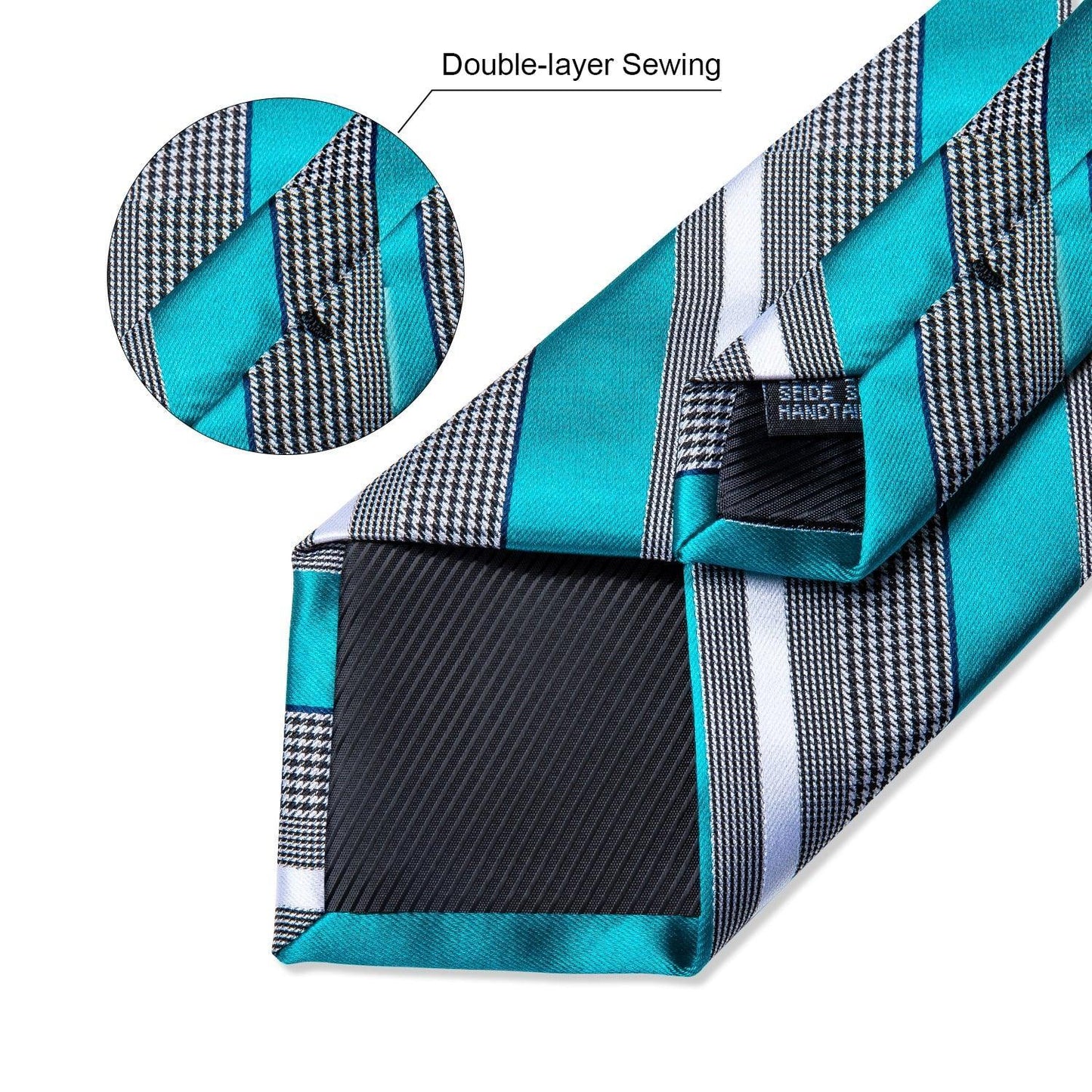 Designer Silk Necktie Hanky & Cufflink Set Groomsmen Accessories Luxurious Weddings