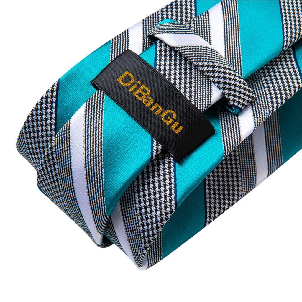 Designer Silk Necktie Hanky & Cufflink Set Groomsmen Accessories Luxurious Weddings
