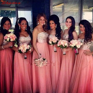 Elegant Chiffon Bridesmaid Dresses - Luxurious Weddings