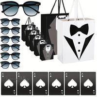Groomsmen Gifts Set - 18pcs T Shirt, Bottle Opener, Sunglasses Groomsmens Gift set Luxurious Weddings