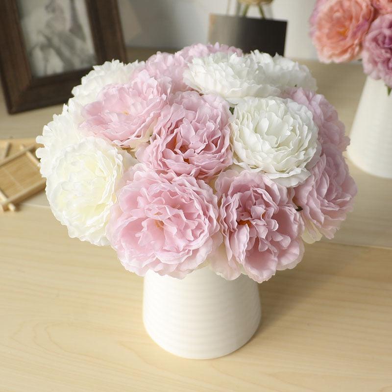High quality artificial flower peony 5 silk wedding flowers Artificial Flowers Luxurious Weddings
