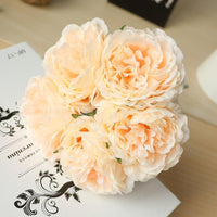 High quality artificial flower peony 5 silk wedding flowers Artificial Flowers Luxurious Weddings