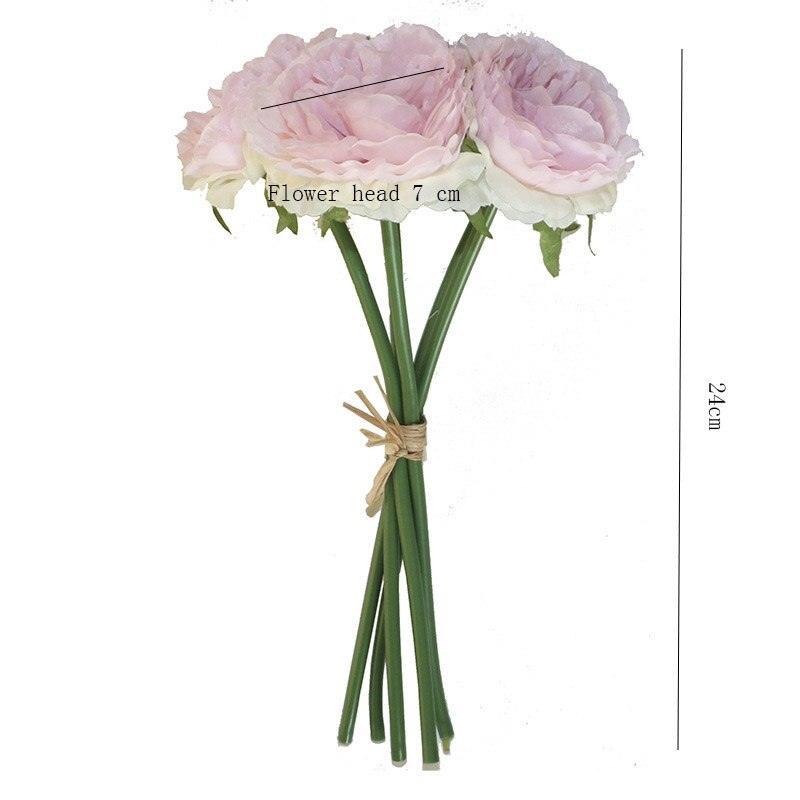 High quality artificial flower peony 5 silk wedding flowers Artificial Flowers Luxurious Weddings