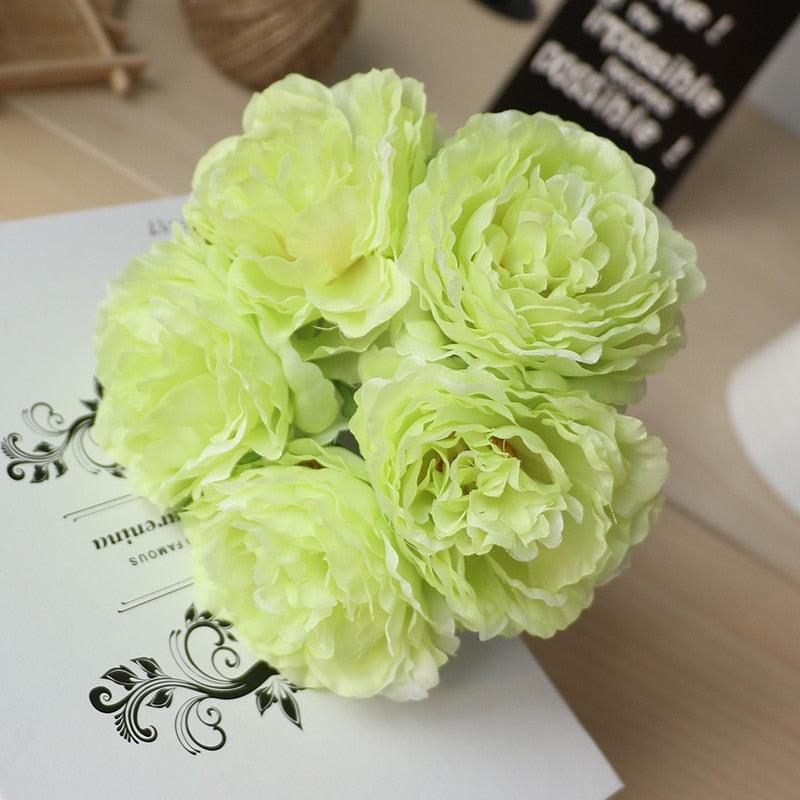 High quality artificial flower peony 5 silk wedding flowers Artificial Flowers Luxurious Weddings