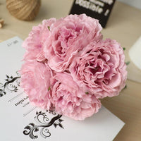 High quality artificial flower peony 5 silk wedding flowers Artificial Flowers Luxurious Weddings