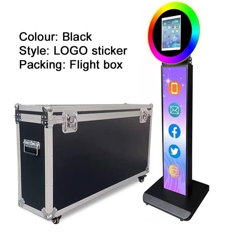 iPad Photo Booth Selfie Machine Shell Adjustable Stand Photobooth With LED Ring Light Events Luxurious Weddings