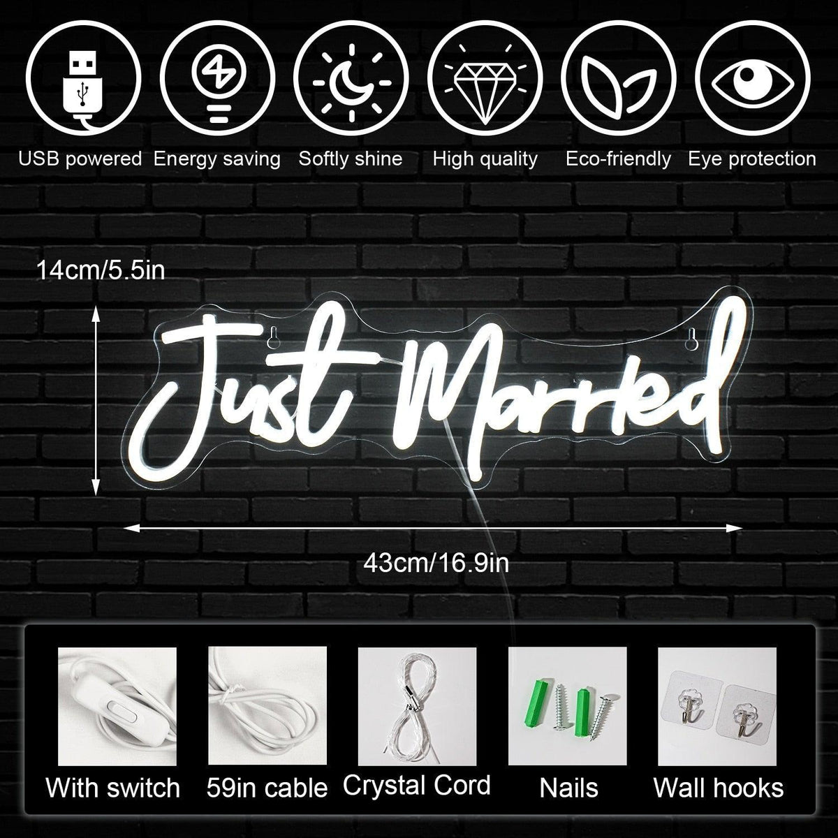 Just Married Neon Signs Neon Signs Luxurious Weddings