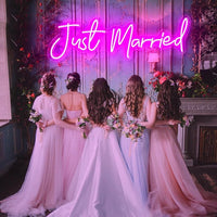 Just Married Neon Signs Neon Signs Luxurious Weddings
