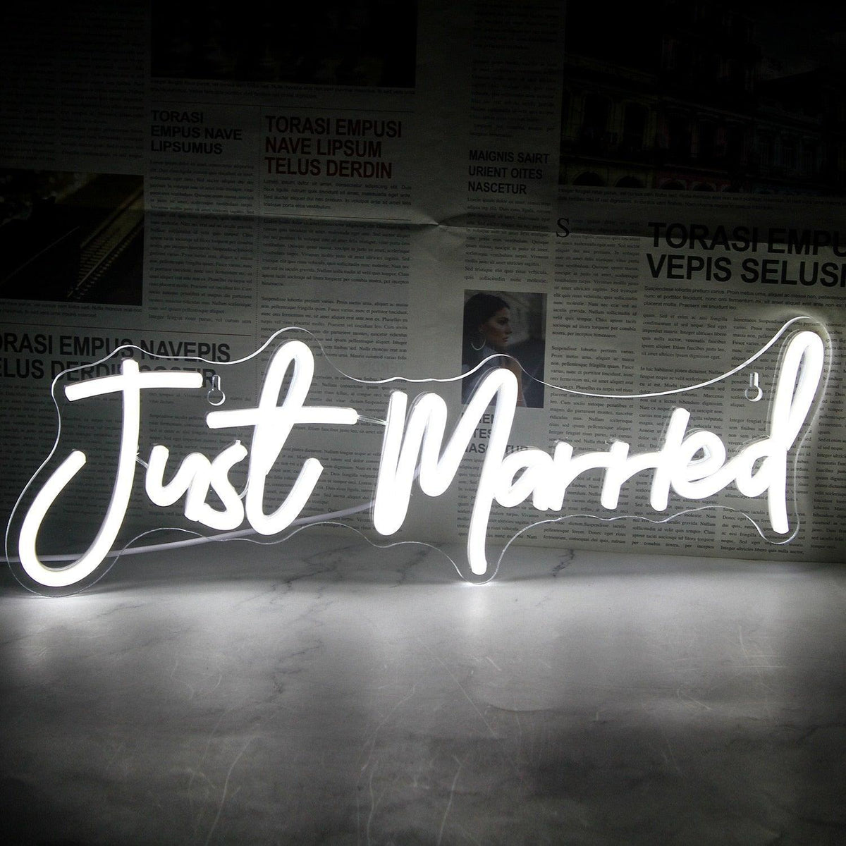Just Married Neon Signs Neon Signs Luxurious Weddings