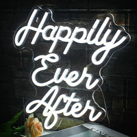 LED Neon Light Happily Ever After - Luxurious Weddings
