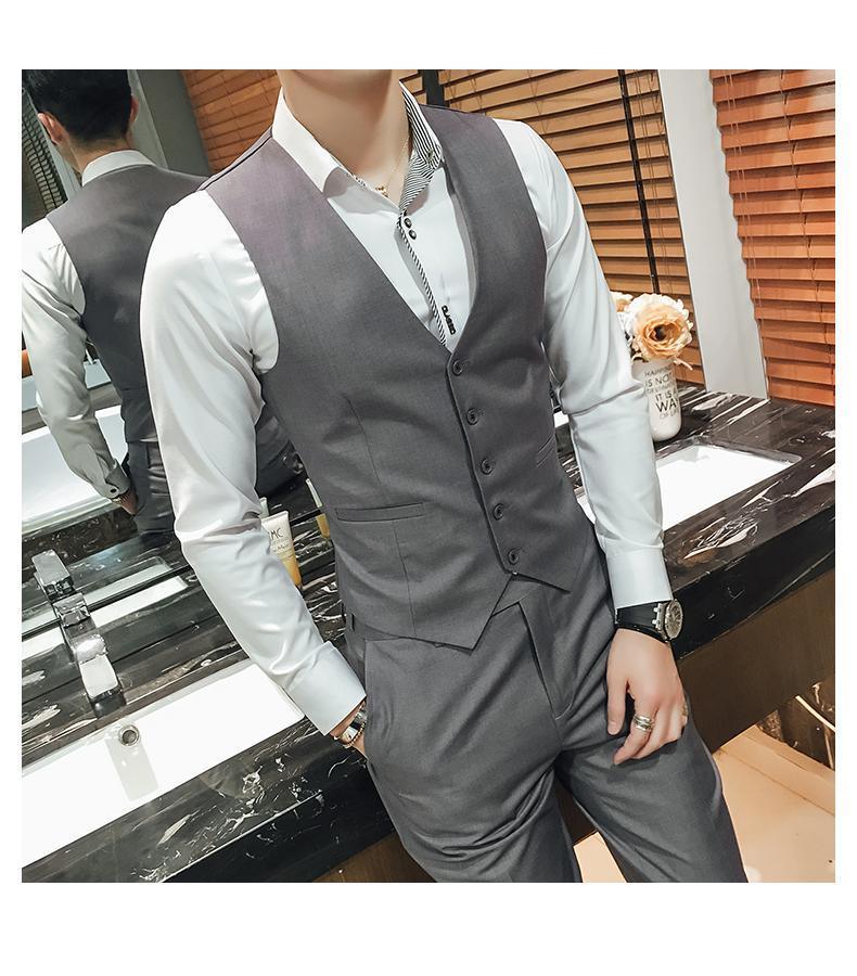 M-5XL Plus Size Mens Slim Fit Suit Vest Waistcoat - Luxurious Weddings
