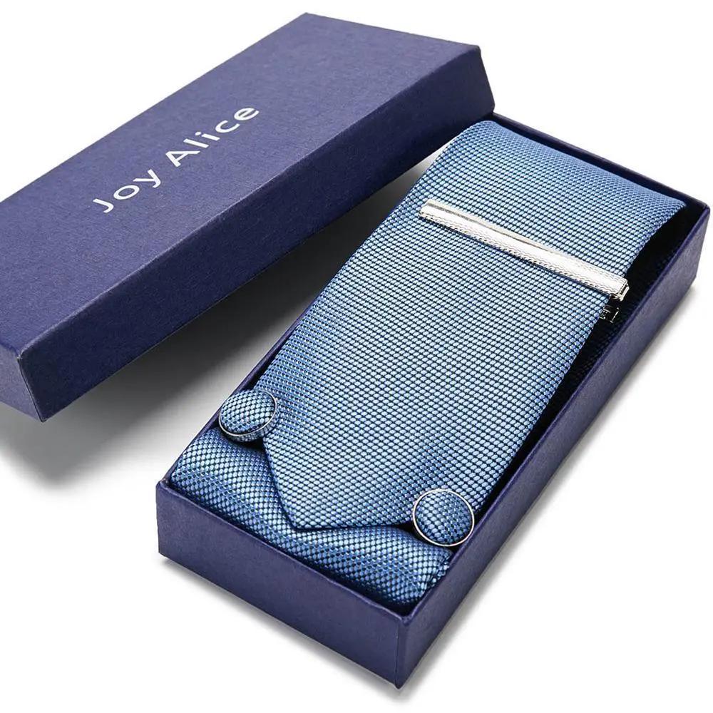 Necktie Hanky & Cufflinks Gift Box Groomsmen Accessories Luxurious Weddings