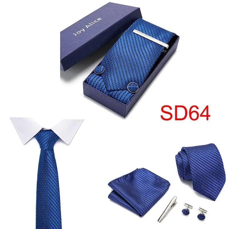 Necktie Hanky & Cufflinks Gift Box Groomsmen Accessories Luxurious Weddings