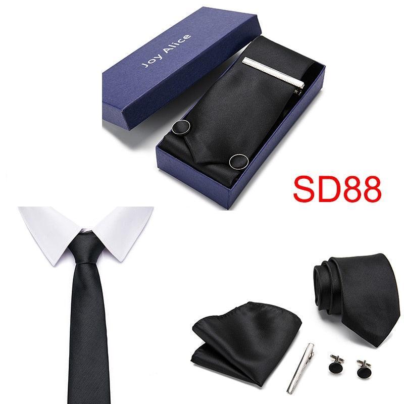 Necktie Hanky & Cufflinks Gift Box Groomsmen Accessories Luxurious Weddings
