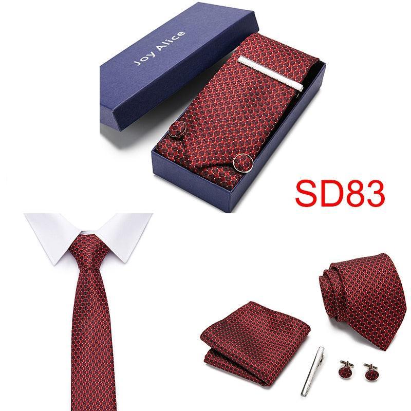 Necktie Hanky & Cufflinks Gift Box Groomsmen Accessories Luxurious Weddings
