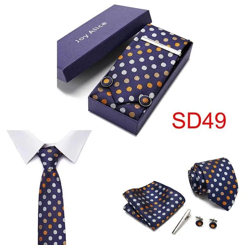 Necktie Hanky & Cufflinks Gift Box Groomsmen Accessories Luxurious Weddings