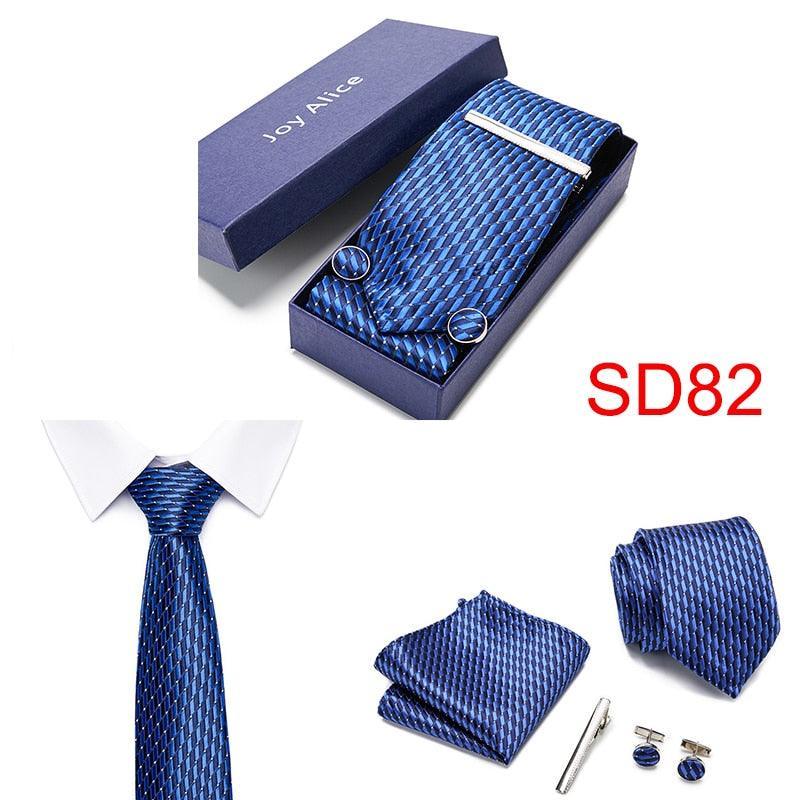 Necktie Hanky & Cufflinks Gift Box Groomsmen Accessories Luxurious Weddings