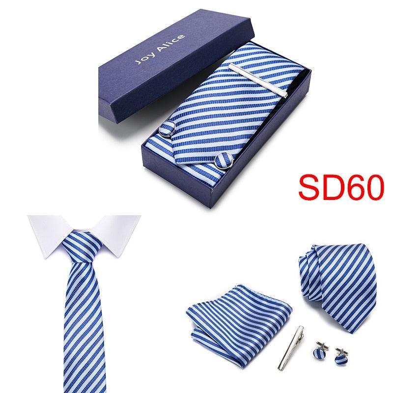 Necktie Hanky & Cufflinks Gift Box Groomsmen Accessories Luxurious Weddings