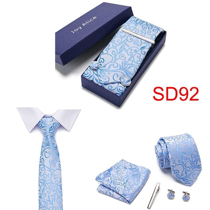 Necktie Hanky & Cufflinks Gift Box Groomsmen Accessories Luxurious Weddings