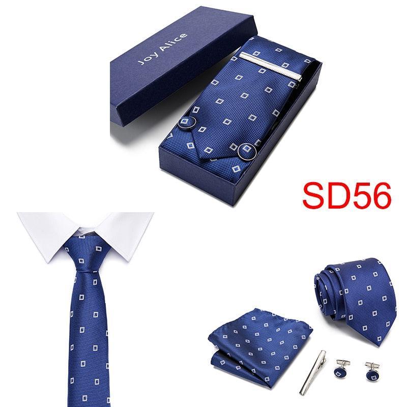 Necktie Hanky & Cufflinks Gift Box Groomsmen Accessories Luxurious Weddings