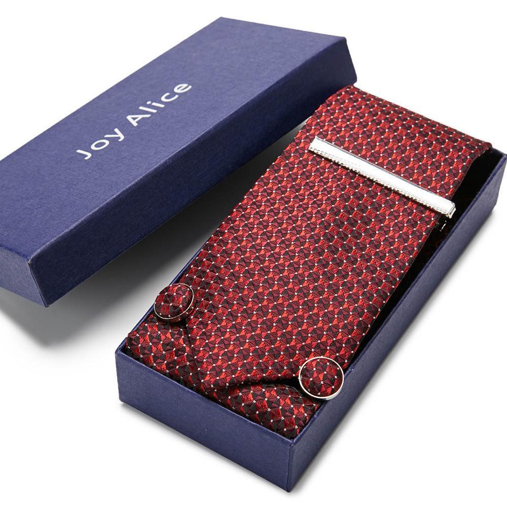 Necktie Hanky & Cufflinks Gift Box Groomsmen Accessories Luxurious Weddings