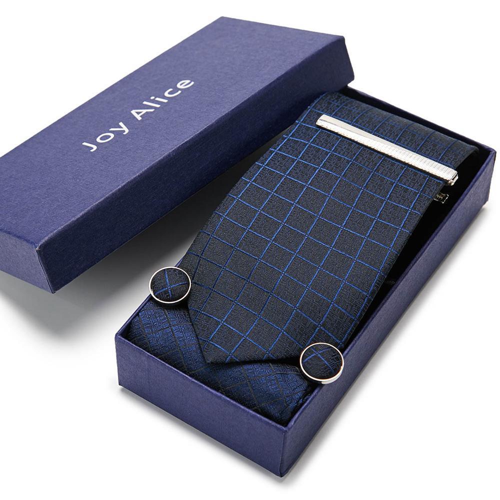 Necktie Hanky & Cufflinks Gift Box Groomsmen Accessories Luxurious Weddings