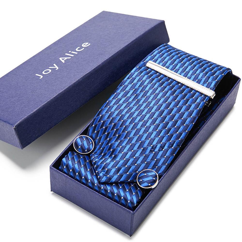 Necktie Hanky & Cufflinks Gift Box Groomsmen Accessories Luxurious Weddings