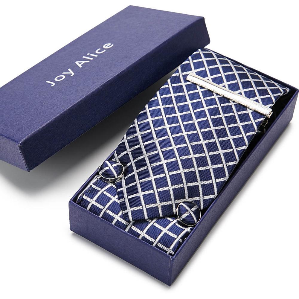 Necktie Hanky & Cufflinks Gift Box Groomsmen Accessories Luxurious Weddings