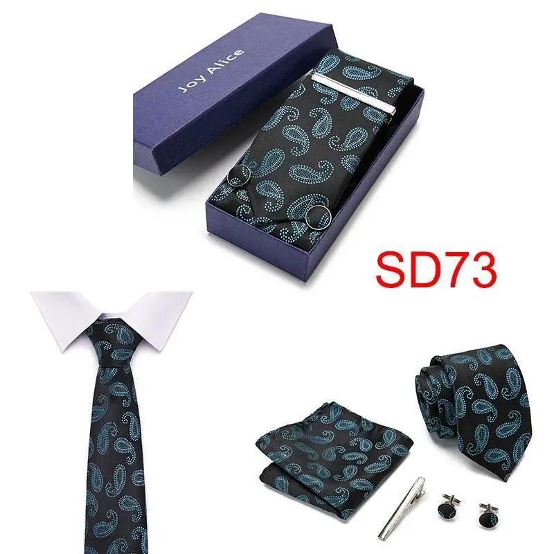 Necktie Hanky & Cufflinks Gift Box Groomsmen Accessories Luxurious Weddings