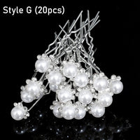 Silver Color Pearl Rhinestone Wedding Hair Combs Hair Accessories Bridal Accessories Luxurious Weddings