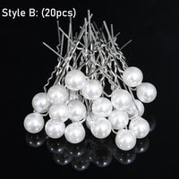 Silver Color Pearl Rhinestone Wedding Hair Combs Hair Accessories Bridal Accessories Luxurious Weddings