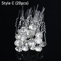 Silver Color Pearl Rhinestone Wedding Hair Combs Hair Accessories Bridal Accessories Luxurious Weddings