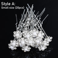 Silver Color Pearl Rhinestone Wedding Hair Combs Hair Accessories Bridal Accessories Luxurious Weddings