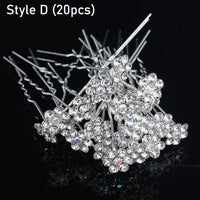 Silver Color Pearl Rhinestone Wedding Hair Combs Hair Accessories Bridal Accessories Luxurious Weddings