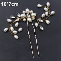 Silver Color Pearl Rhinestone Wedding Hair Combs Hair Accessories Bridal Accessories Luxurious Weddings