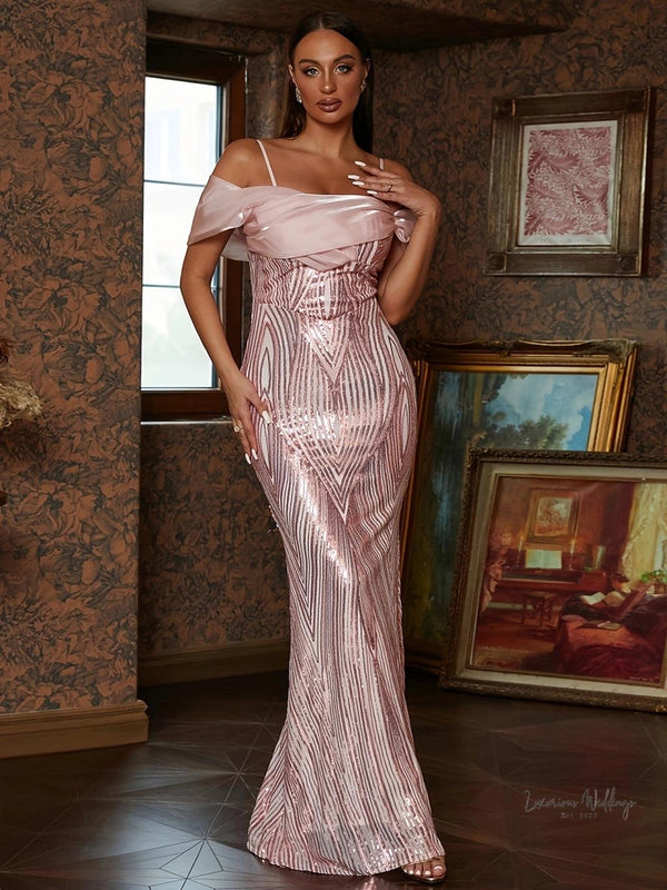 Sparkling Sequin Mermaid Dress for Women - Luxurious Weddings