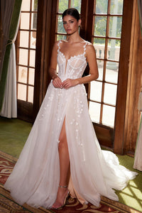 Long A Line Layered Wedding Dress A-line Gown Luxurious Weddings
