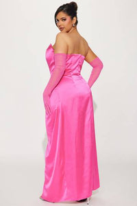 Teagan Satin Maxi Dress Set - Black Luxurious Weddings