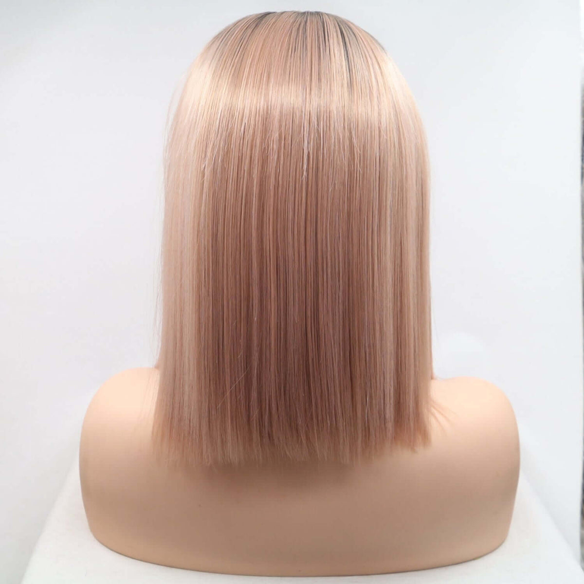 13*3" Lace Front Wigs Synthetic Mid-length Straight 12" 130% Density Lace front wig Luxurious Weddings