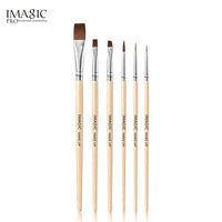 Makeup Brush 6pcs Log Pole Painted Nail Art Makeup Brush Makeup Brushes