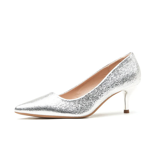 Point Toe Kitten Heels Pumps Bridal Shoes Luxurious Weddings