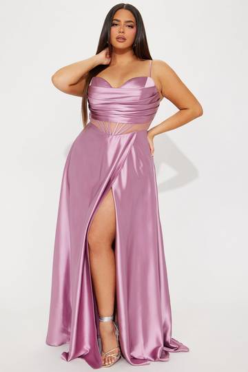 Kaylee Satin Gown - Black Dresses Luxurious Weddings