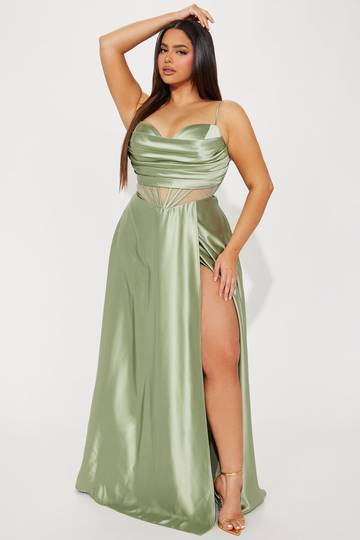 Kaylee Satin Gown - Black Dresses Luxurious Weddings