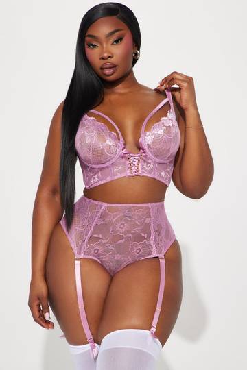Admire Me Lace 2 Piece Garter Set - Black Lingerie & Sleepwear Luxurious Weddings