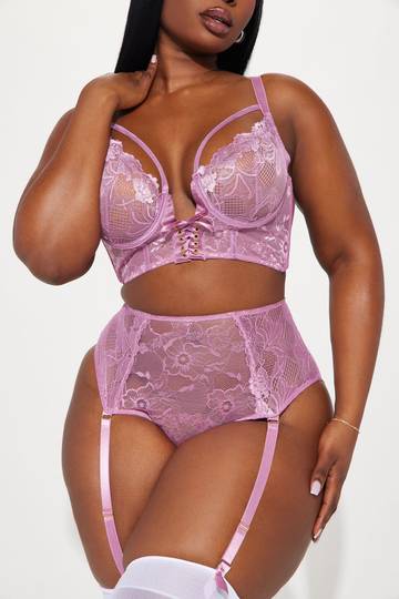 Admire Me Lace 2 Piece Garter Set - Black Lingerie & Sleepwear Luxurious Weddings