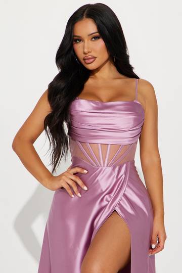 Kaylee Satin Gown - Black Luxurious Weddings