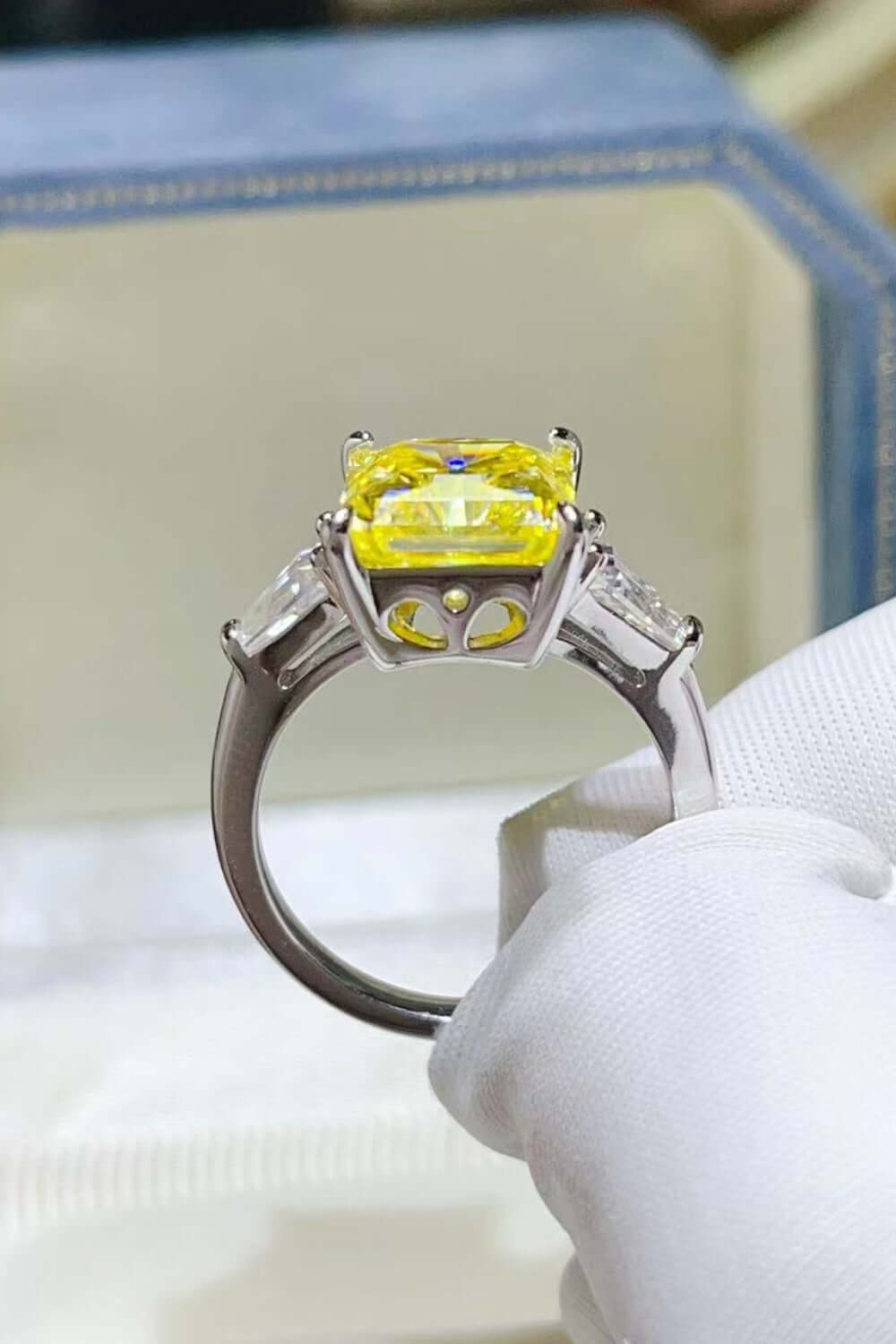 5 Carat Moissanite 925 Sterling Silver Ring Rings Luxurious Weddings