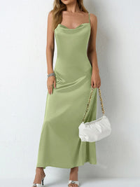 Satin Cowl Neck Cami Dress Bridesmaid Dresses Luxurious Weddings